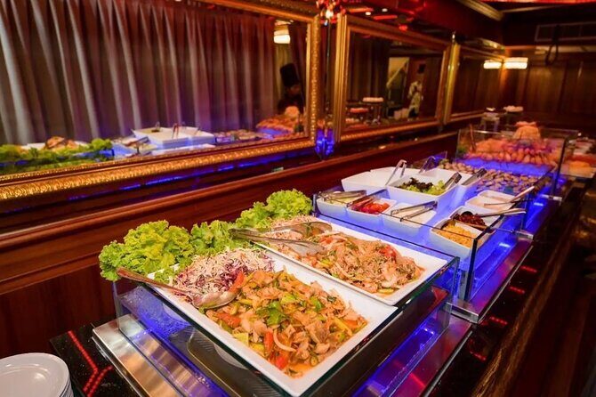 All Star Dinner Cruise with Cabaret Show in Pattaya - The international buffet: seafood, Indian dishes, and the reality of buffet dining at sea