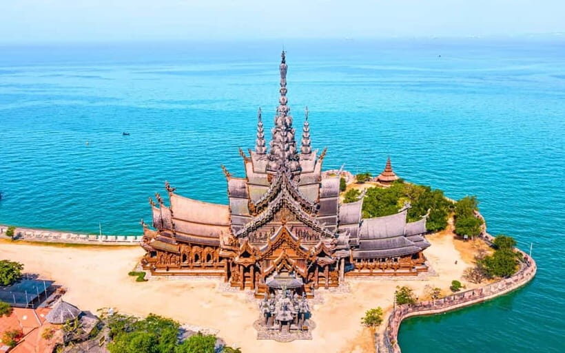 Bangkok: Pattaya Truth Sanctuary Guided Tour & Coral Island - Khao Phra Tamnak viewpoint: a quick Pattaya “get your bearings” stop