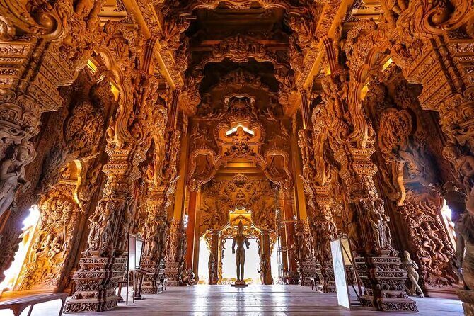 Entry Ticket to the Sanctuary of Truth Pattaya - Getting your bearings: guided tours, live wood carving, and performances