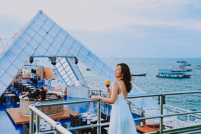 Ocean Sky Pattaya Dinner Cruise with Live Entertainment - Two Departure Sessions: Catch the Golden Hour or the Lights