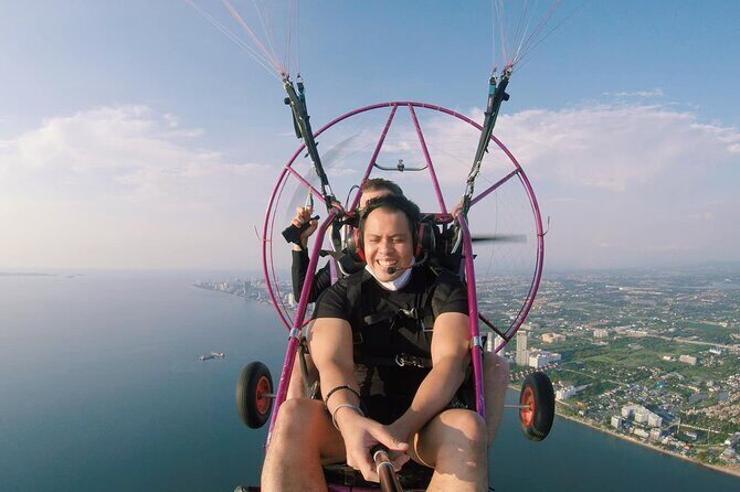 Paramotor Experience in Pattaya Include Pickup Transfer - The Flight Over Pattaya and the Gulf: What It Looks Like Up There