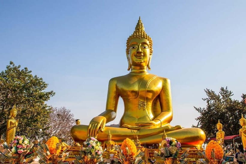 Pattaya: Big Buddha Temple and Night Market Tour - Khao Phra Tamnak viewpoint: when Pattaya Bay turns gold