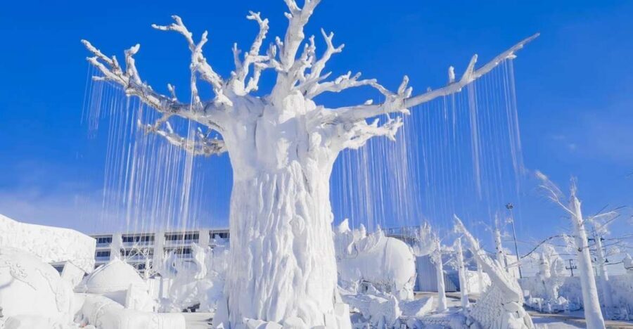 Pattaya: Frost Magical Ice of Siam Entry Ticket - Sand and ice sculpture areas, plus the ice slide