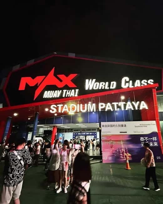Pattaya: Max Muay Thai Stadium Passionate Journey - Getting there near Royal Duty Free Shop and using free parking