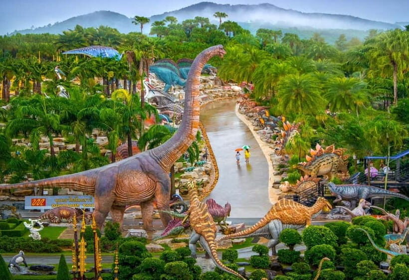 Pattaya: Nong Nooch Tropical Garden Ticket - Dinosaur Valley: the themed stop that breaks up the garden hours