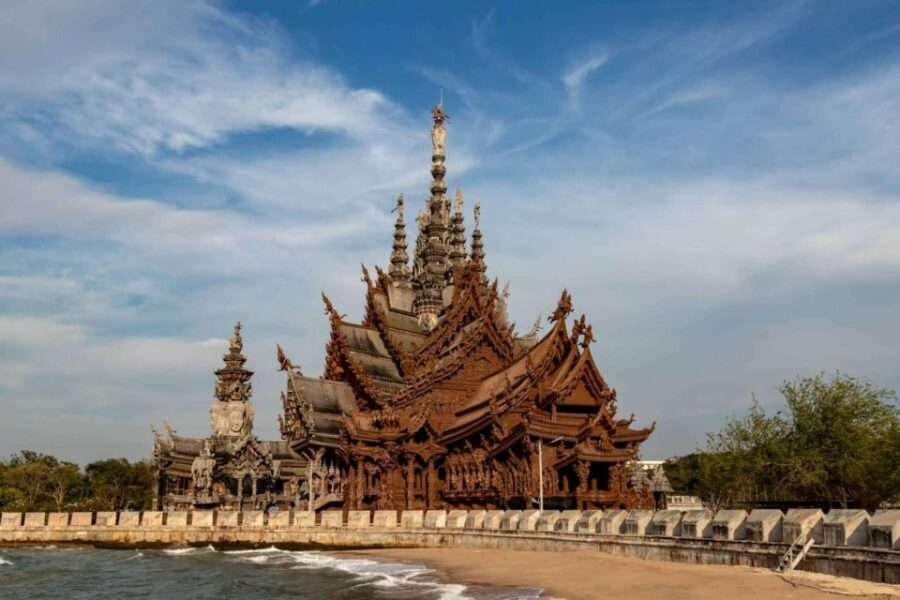 Pattaya: The Sanctuary of Truth Admission Ticket - Getting there and choosing day vs night: your timing can change the whole mood