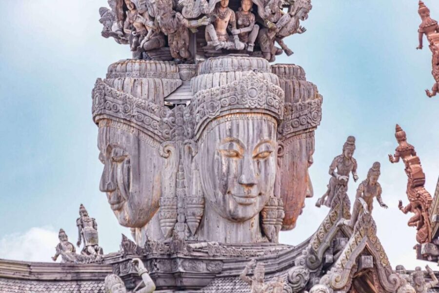 Pattaya: The Sanctuary of Truth Admission Ticket - The wooden temple walk: what to look for when you’re self-guiding