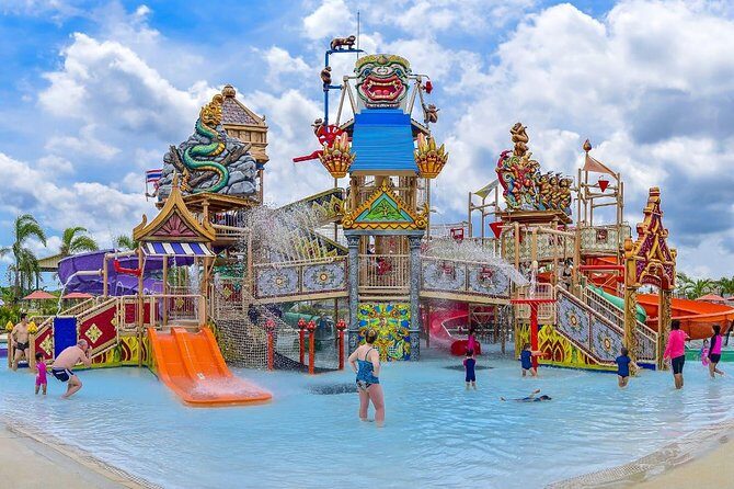 Ramayana Water Park in Pattaya Admission Ticket - Entering Fast with a Mobile Ticket and On-Site QR Top-Ups